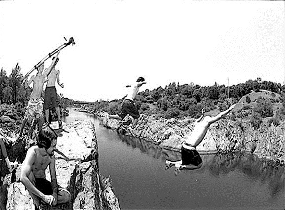Big Tit Cliff Jump, 40ft Cliff jump located in Folsom, Ca, robertbohse5